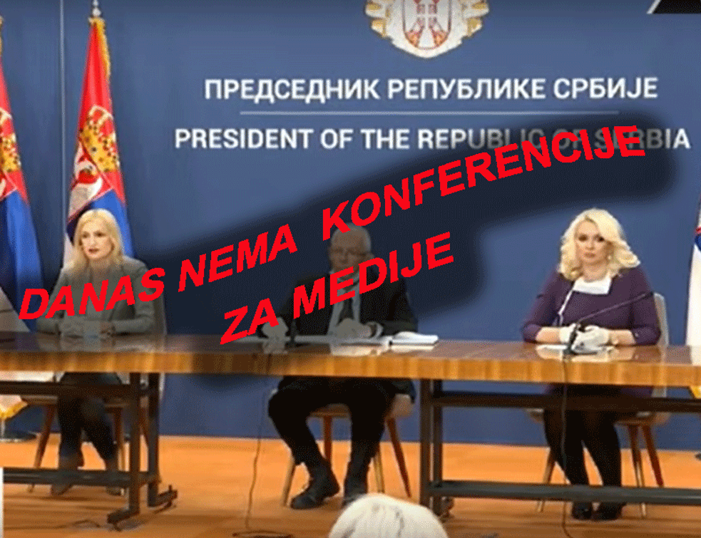 KONFERENCIJE U 15H NEĆE BITI!
